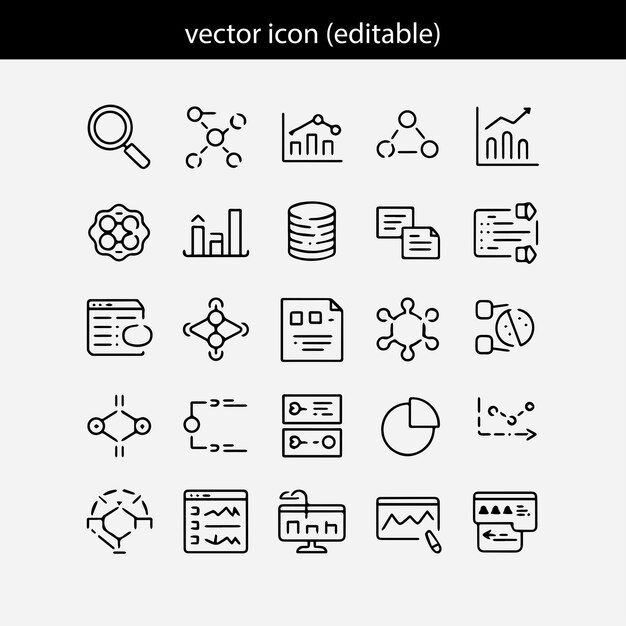 Best Minimalist Web Icons and Editable Vector Set