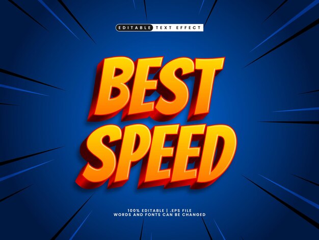 best speed editable text effect in race and speed text style