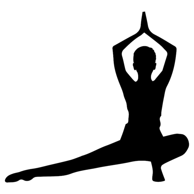 Vektor best yoga pose for stretching vector file
