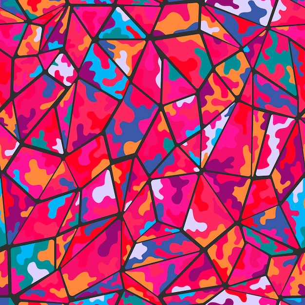 Bezešvé pozadí geometrických tvarů Volná ilustrace