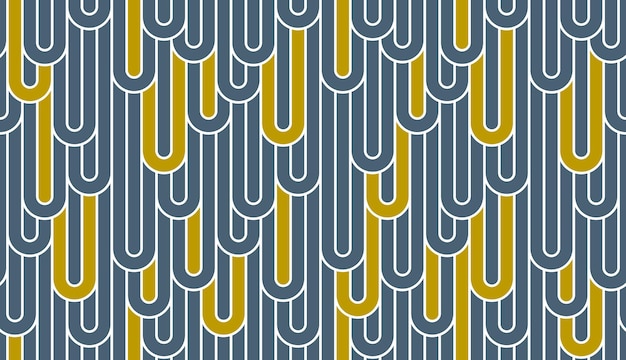 Bezešvý lineární vektorový geometrický minimalistický vzor, abstraktní dlaždicové pozadí z linií, tkaní s proužky, optický labyrint, propletené pruhy.