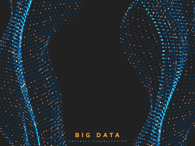 big data background. information streams system vector illustration.