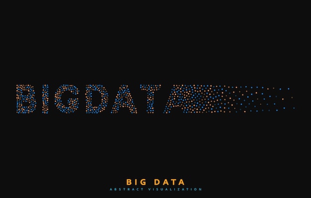 big data background. information streams system vector illustration.