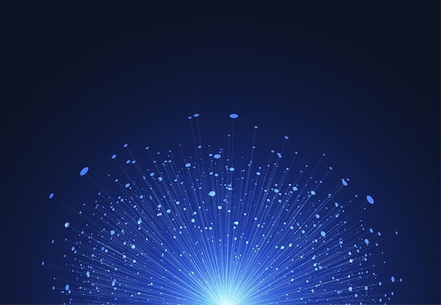 big data visualization abstract technology innovation communication concept digital blue design background vector illustration
