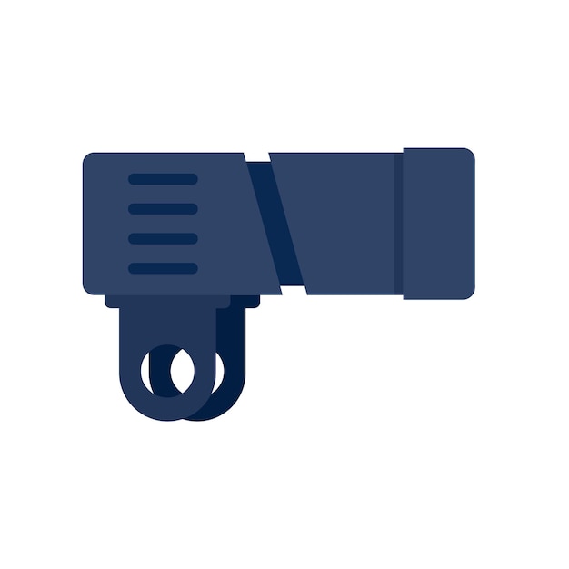 Bike flashlight icon Flat illustration of bike flashlight vector icon for web design
