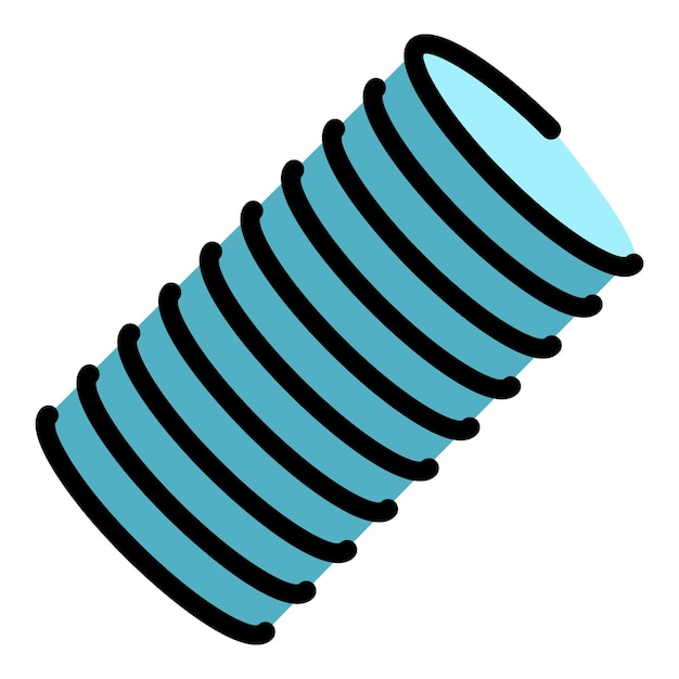 Bike spring icon outline vector Bike equipment Gear part color flat