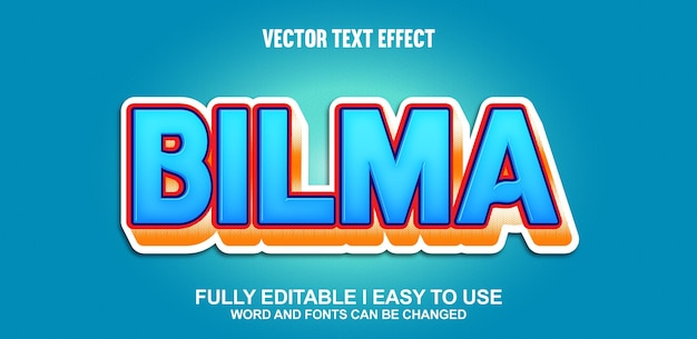 Bilma Editable Fonts Effects