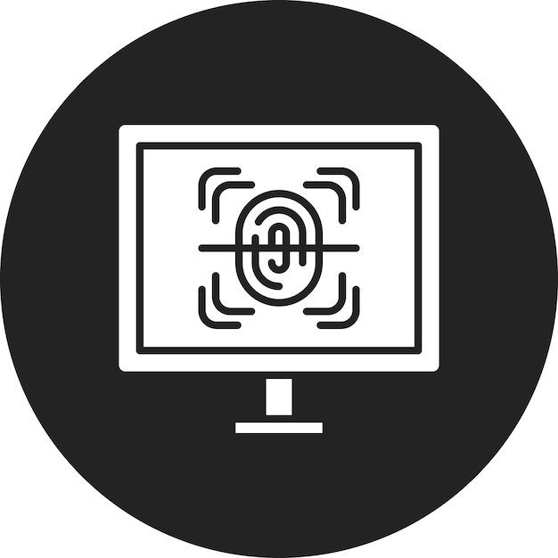 biometrics icon vector image can be used for artificial intelligence