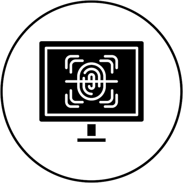 biometrics icon vector image can be used for artificial intelligence
