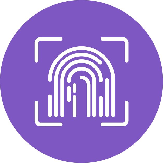 biometrics icon vector image can be used for the future
