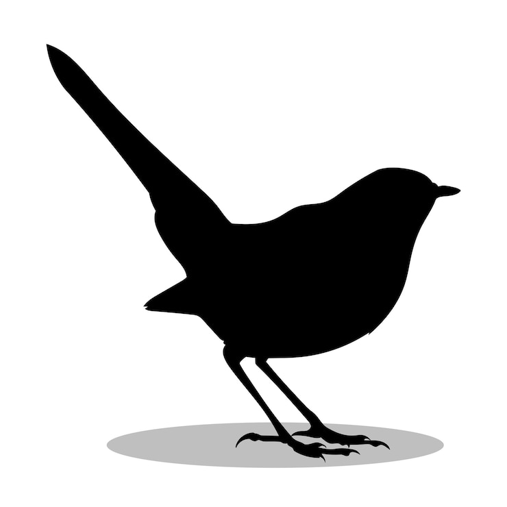 Vektor birds silhouette illustration design birds silhouette icon