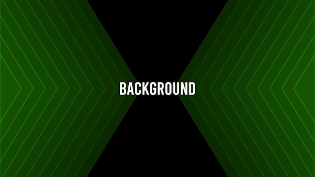 Black abstract background with green overlay triangular pattern symmetrical frame gates shape