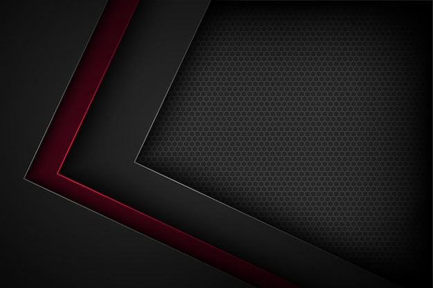 Black abstract background with overlapping characteristics.