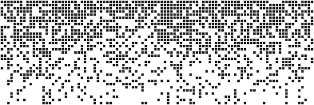 black and white random pixels pattern shuffled pixels texture background classic pixel art vector illustration