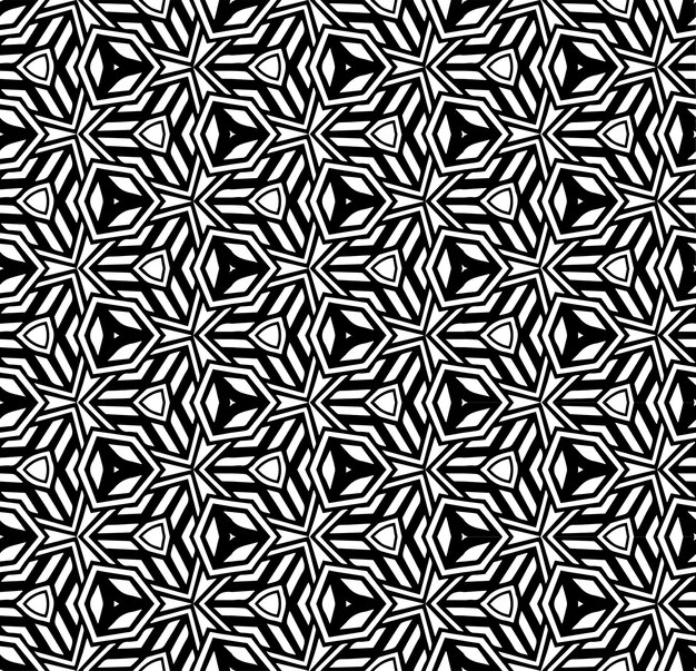 black and white seamless abstract pattern background and backdrop grayscale ornamental design mosaic ornaments vector graphic illustration eps10
