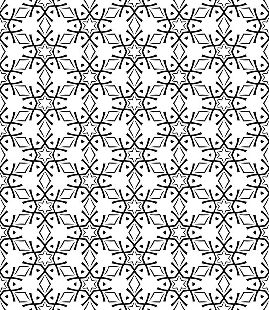 black and white seamless abstract pattern background and backdrop grayscale ornamental design