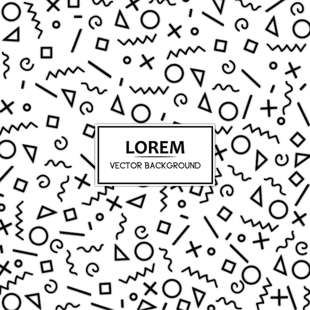 black and white vector pattern background