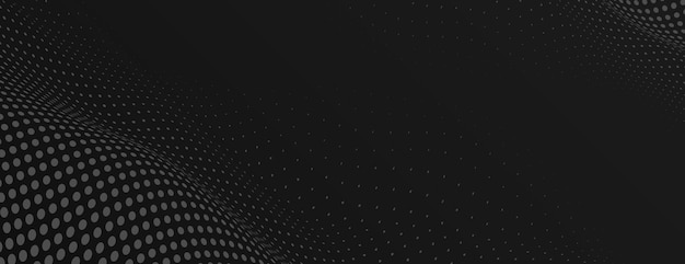 black background halftone texture minimal black halftone gradient vector background