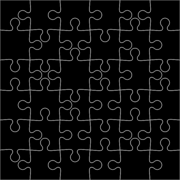 Black background Vector Illustration jigsaw puzzle