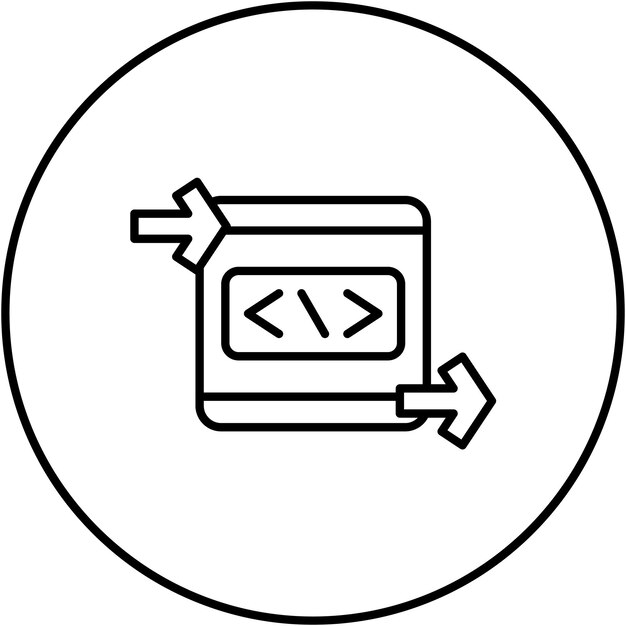 black box icon vector image can be used for no code