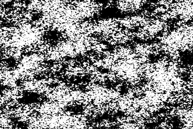 black destressed overlay grunge texture on white background vector illustration
