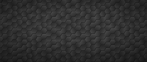 Black gradient hexagons background. Honeycomb tracery