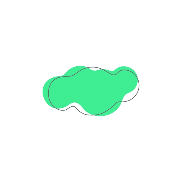 blob set hand draw elements shape