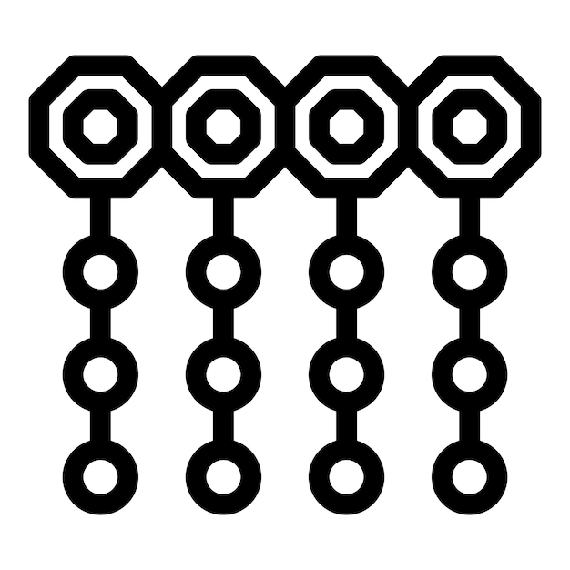 Blockchain network showing decentralized database structure
