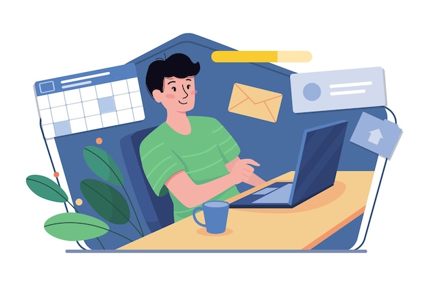 blogger doing content management