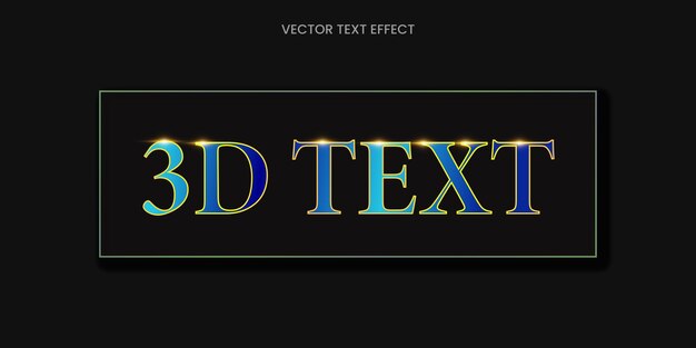 Blue 3D Text to Pattern