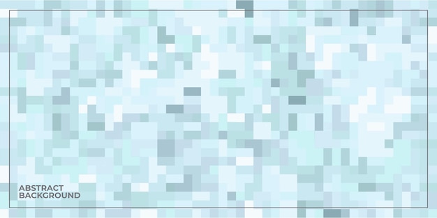 blue abstract geometric pixel square tiled mosaic background