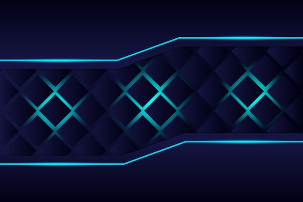 blue and black abstract metallic frame layout tech vector background design