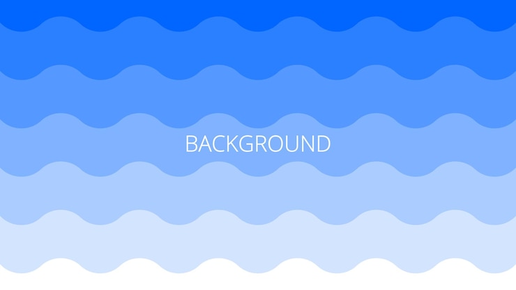 Vektor blue and white wavy background abstract banner with gradient sinuous strokes undulating lines