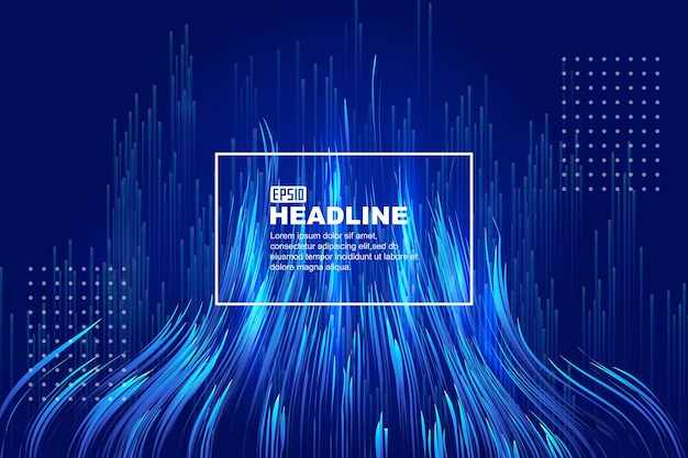 blue circuit board turntable on building future city concept vector background