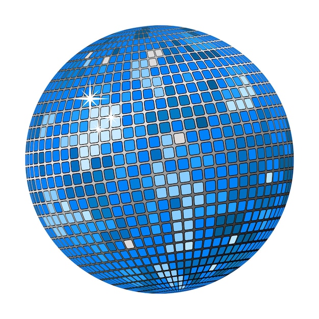 Blue disco ball