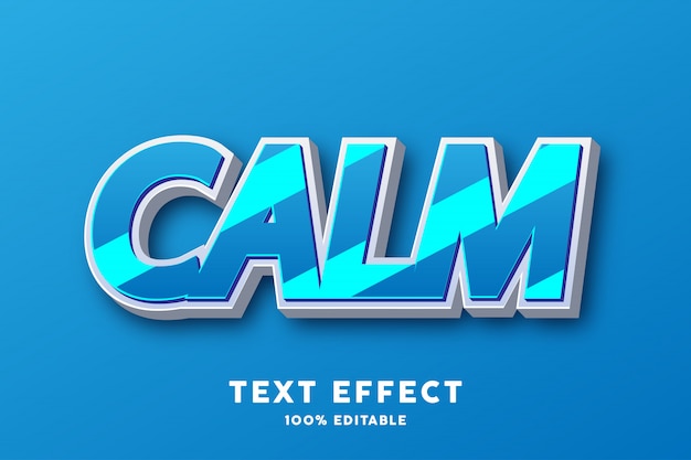 blue glossy text effect
