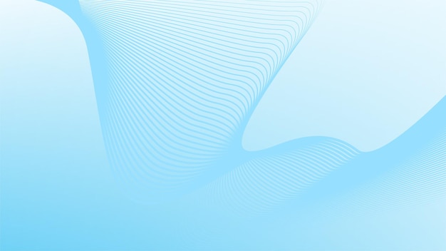 Blue gradient abstract background with curve line