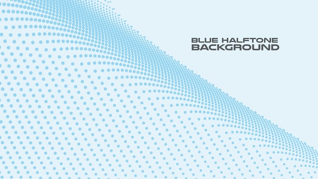 Blue halftone abstract background vector image for backdrop or presentation