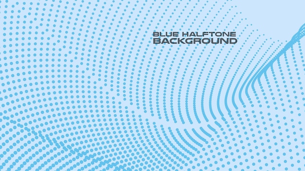 Blue halftone abstract background vector image for backdrop or presentation