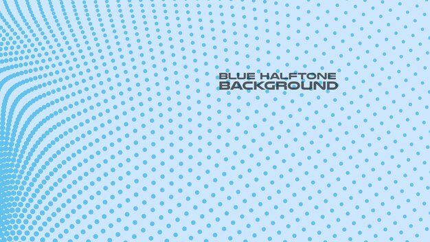 Blue halftone abstract background vector image for backdrop or presentation