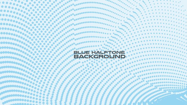 Blue halftone abstract background vector image for backdrop or presentation