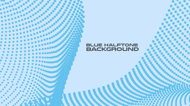 Blue halftone abstract background vector image for backdrop or presentation