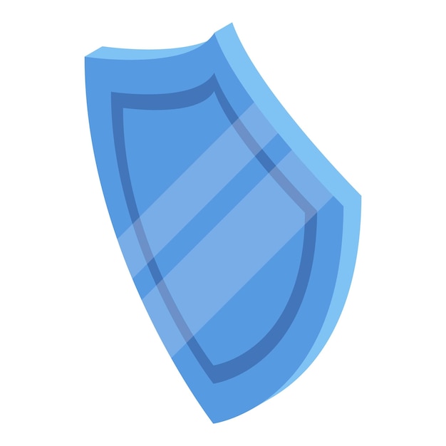 blue lab shield icon isometric of blue lab shield vector icon for web design isolated on white background