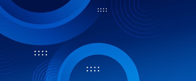 Blue minimal geometric shape abstract background