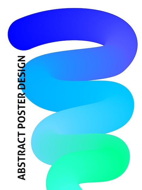 Blue Modern Colorful Poster