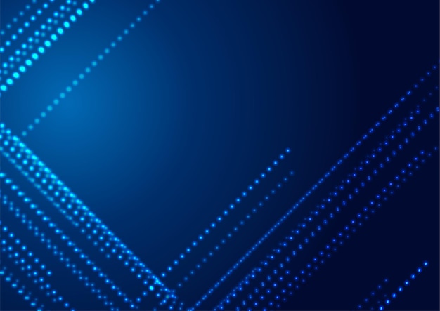 blue neon glowing futuristic particles abstract background