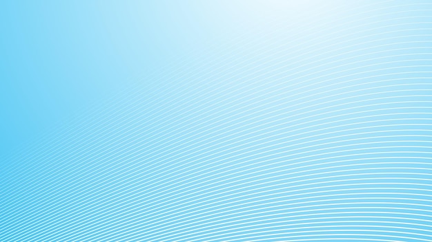 Blue oblique curved lines background vector image for backdrop or presentation