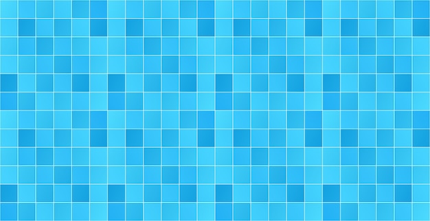 Blue Swimming Pool Mosaic Tile Abstract Texture Pattern Background Vector