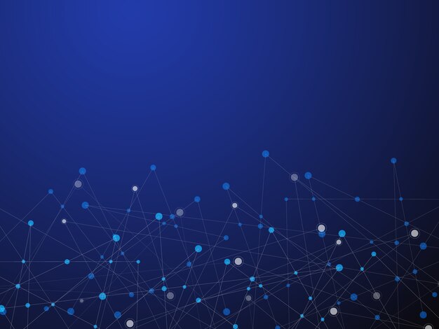 blue technology and science abstract background 