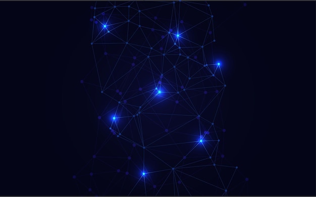 Blue Technology background Creative lighting template background Vector illustration